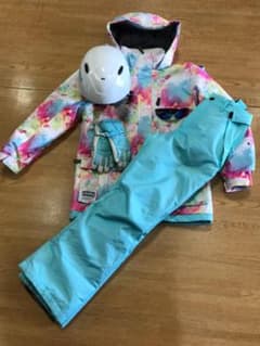 COSBY ジュニアスキーウエア+ヘルメット+グローブ 5点セット 160cm
