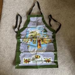 未使用 Harrods ハロッズ ロンドン レトロ柄 ビニールエプロン - メルカリ