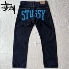 希少 STUSSY ステューシー バックロゴ デニムパンツ ストリート 34