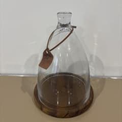 ダルトン ガラスドーム ガラスクローシュ 木製台座 ディスプレイ