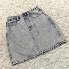 良品✨アレキサンダーワン ラインストーンデニムスカート サイズ26