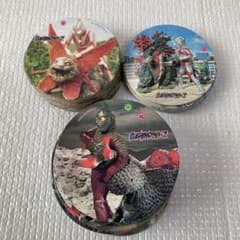 TS60ウルトラマン メンコ 3種 まとめ売り 昭和レトロ 輪ゴム劣化跡あり