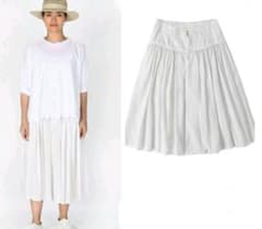 45R 45rpm テンセルのレイレイ キュロットスカート（白） - メルカリ