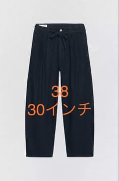 SOSHIOTSUKI X ZARAワイドレッグプリーツデニムパンツ 38 新品 - メルカリ