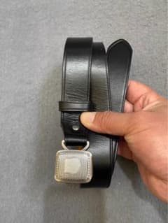 RRL ダブルアールエル ヴァンセンヌ レザー ベルト 32サイズ ブラック