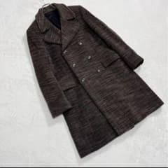 美品『A.P.C.』90'sツイードチェスターコート ダブルブレスト フランス