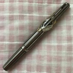 プラチナ 18K 18金 万年筆 ショート 蝕刻 食刻 黒 細字 廃盤 - メルカリ