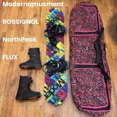 送込！レディーススノーボード4点セット！FLUX Modernamusement - メルカリ