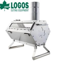 新品・未使用・未開封】LOGOS ステンレス製コンパクト薪ストーブ