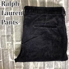 ラルフローレンラグビー 太畝コーデュロイパンツ ブラック 黒 36×32
