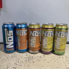 NOS エナジードリンク 空き缶 5本 ワイスピ アメ雑 ニトロ NITRO