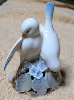 ロイヤルコペーハーゲン イヤーフィギリン 陶器製 小鳥の置物 2羽