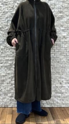 新品✨CLOCHE クロシェフリースロングコート 黒 - メルカリ