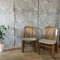 アイエフの家具 IF꧂ダイニングチェア2脚 食卓椅子 いす イス 昭和