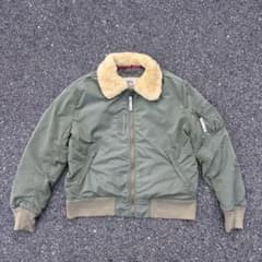 チ*イ様 00s ALPHA B-15D MA-1 フライトジャケット ボア襟 - メルカリ