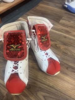 Mizuno ボクシングシューズ 赤スパンコール - メルカリ