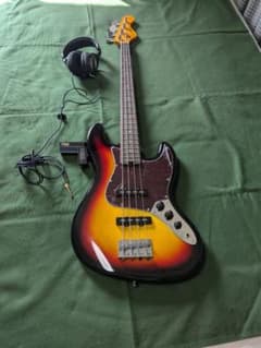 S.Galaner S・ギャラナー エレキベース ヘッドフォン付き - メルカリ