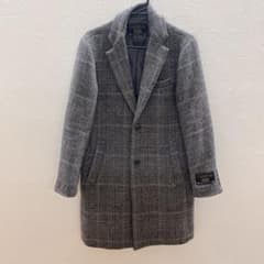 417 EDIFICE エディフィス チェスターコート グレンチェック グレーS