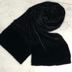 新品未使用☆ジョルジオアルマーニ メンズシルクベロアスリムストール