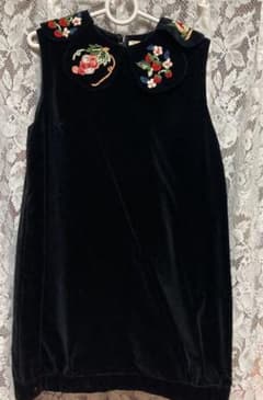 心斎橋インディアン 刺繍入り ビロード生地 ワンピース - メルカリ