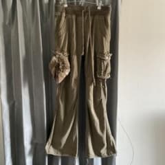 00s Archive goa ヴィンテージ カーゴパンツ ファー付き カーキ - メルカリ