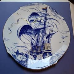 未使用 マイセン/イヤープレート 1999 「スペイン船ガレオーネ