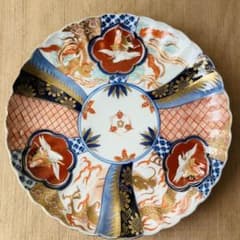 オールド深川製磁 皿 明治 大正 龍 鳳凰 松竹梅 古伊万里 ジャポニスム