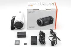 箱付き】ソニー SONY HDR-CX675 ホワイト - メルカリ