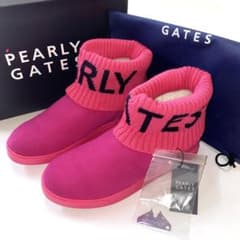 PEARLYGATES 053-1292102 ピンク ゴルフシューズ 箱あり - メルカリ