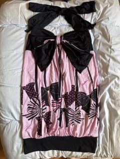 匿名配送】MA＊RS リボン柄 ホルターネック ワンピース - メルカリ