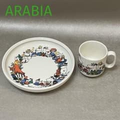 廃盤 イッタラ アラビア ムーミン プレート&マグカップ チルドレン