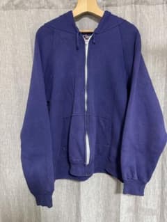 80s BIG YANK ダブルフェイス ジップアップパーカー XL ナス紺 - メルカリ