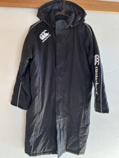 年内発送本日購入迄】カンタベリー ベンチコート 150cm 黒 フード付き