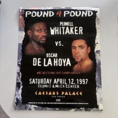 ポスター 「デラホーヤvsウィテカー」ボクシング - メルカリ