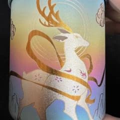 スノーピーク チタンマグ 300 カスタム 陽極酸化 刻印 アート 神鹿