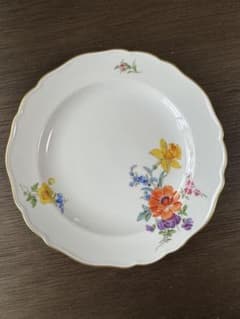 最高峰・1級品】マイセン ベーシックフラワー 五つ花 プレート 18cm