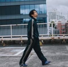 XLグリーン常田大希着用トラックパンツadidasベッケンバウアージャージ