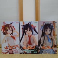 けいおん！ トリオトライトフィギュア 平沢唯 中野梓 秋山澪 3個セット