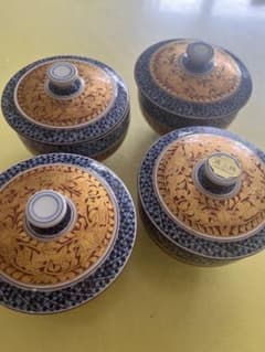 haru様専用 清水焼 五座五重 蓋付き湯呑み 四客 - メルカリ