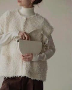 OHGA MOKE VEST オーガ モケベスト ホワイト - メルカリ