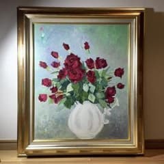 ◇【葦原邦子】『白いつぼのバラ』1984年 F12号 元宝塚歌劇団トップ