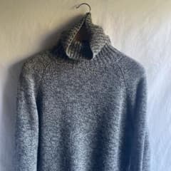 BARENA カシミア メランジ タートルネックニット グレー XL - メルカリ