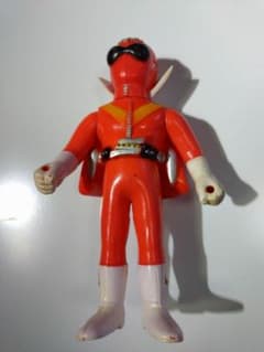 ポピー☆秘密戦隊ゴレンジャー☆アカレンジャー☆1970年代の希少ソフビ