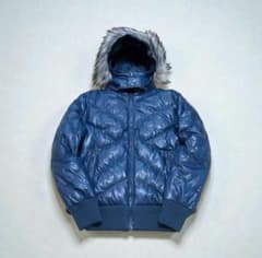 y2k 00s old uniqloファーダウンジャケ ット お兄 平成グランジ - メルカリ