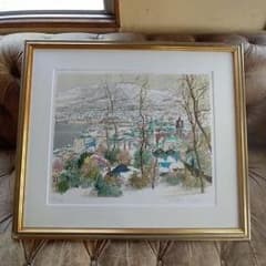 小田切 訓 リトグラフ 白い函館 - メルカリ