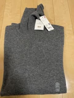 1/10最終値下 新品 ユニクロ 25AW カシミヤタートルネック グレー XL