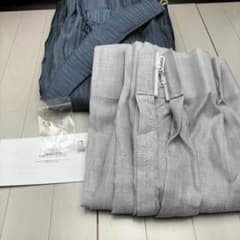 川島織物＆フジエテキスタイル◇レース1枚＆ドレープ1枚◇W1530×H1380