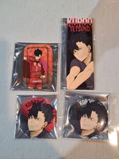 ハイキュー 黒尾鉄朗 缶バッジセット スクエア缶バッジ 横断幕