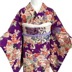 ジュニア 子供着物 昭和レトロ 大正ロマン アンティーク着物 NO132