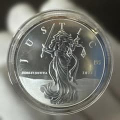 2023年 ジブラルタル 「正義の女神」 純銀 1オンス 銀貨 - メルカリ
